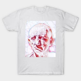 Cato the Elder Portrait | Cato the Elder Artwork | Line Art T-Shirt